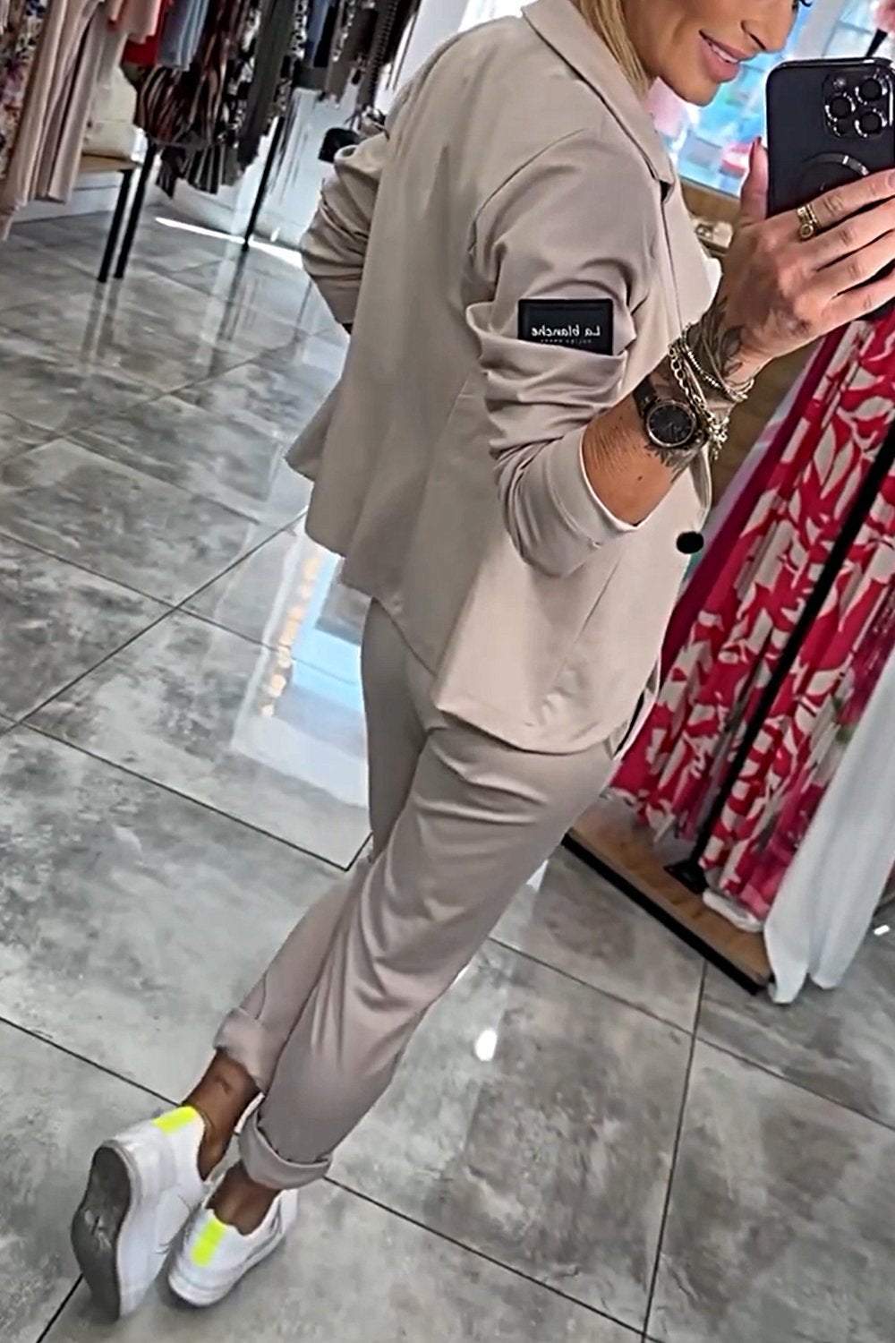 GR | Zweiteiliges Satz Obere Jacke & Elastische Hose