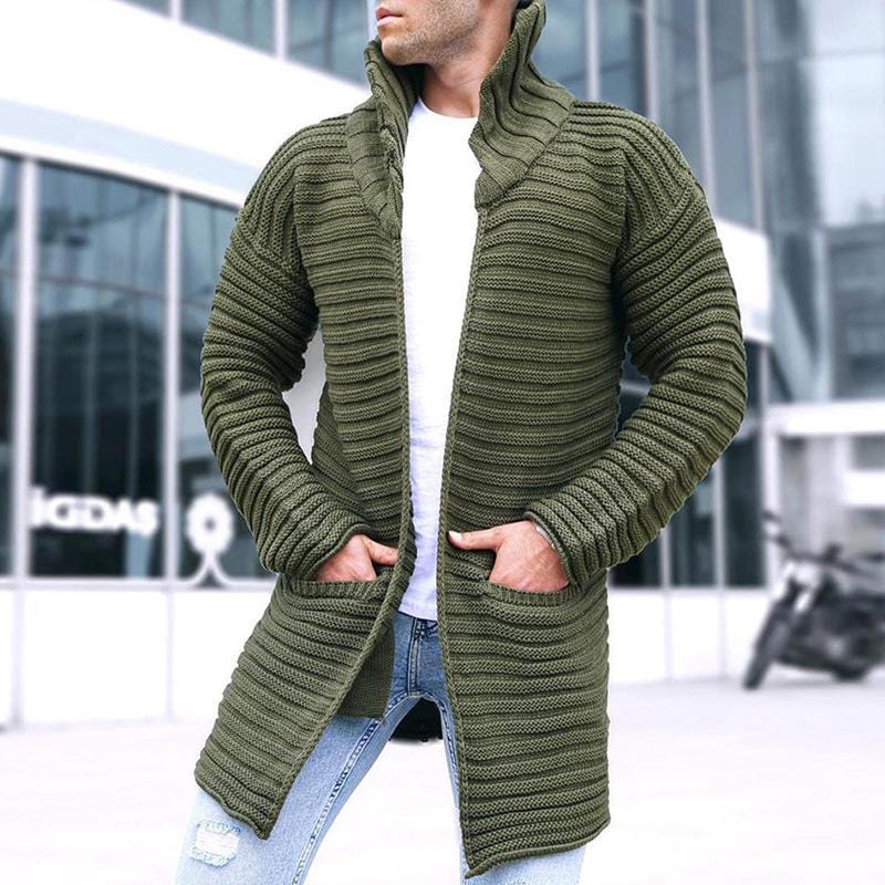 GR | Cardigan with stand-up collar