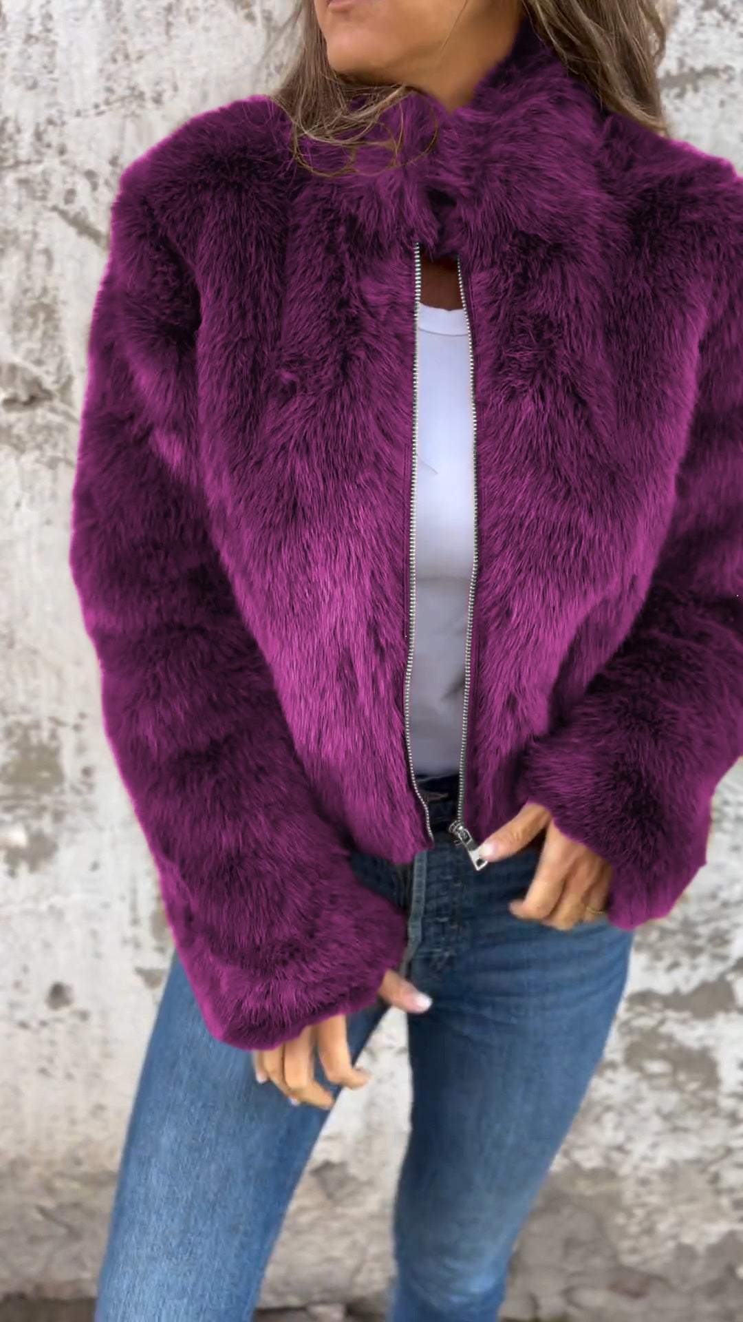 GR | Faux fur jacket
