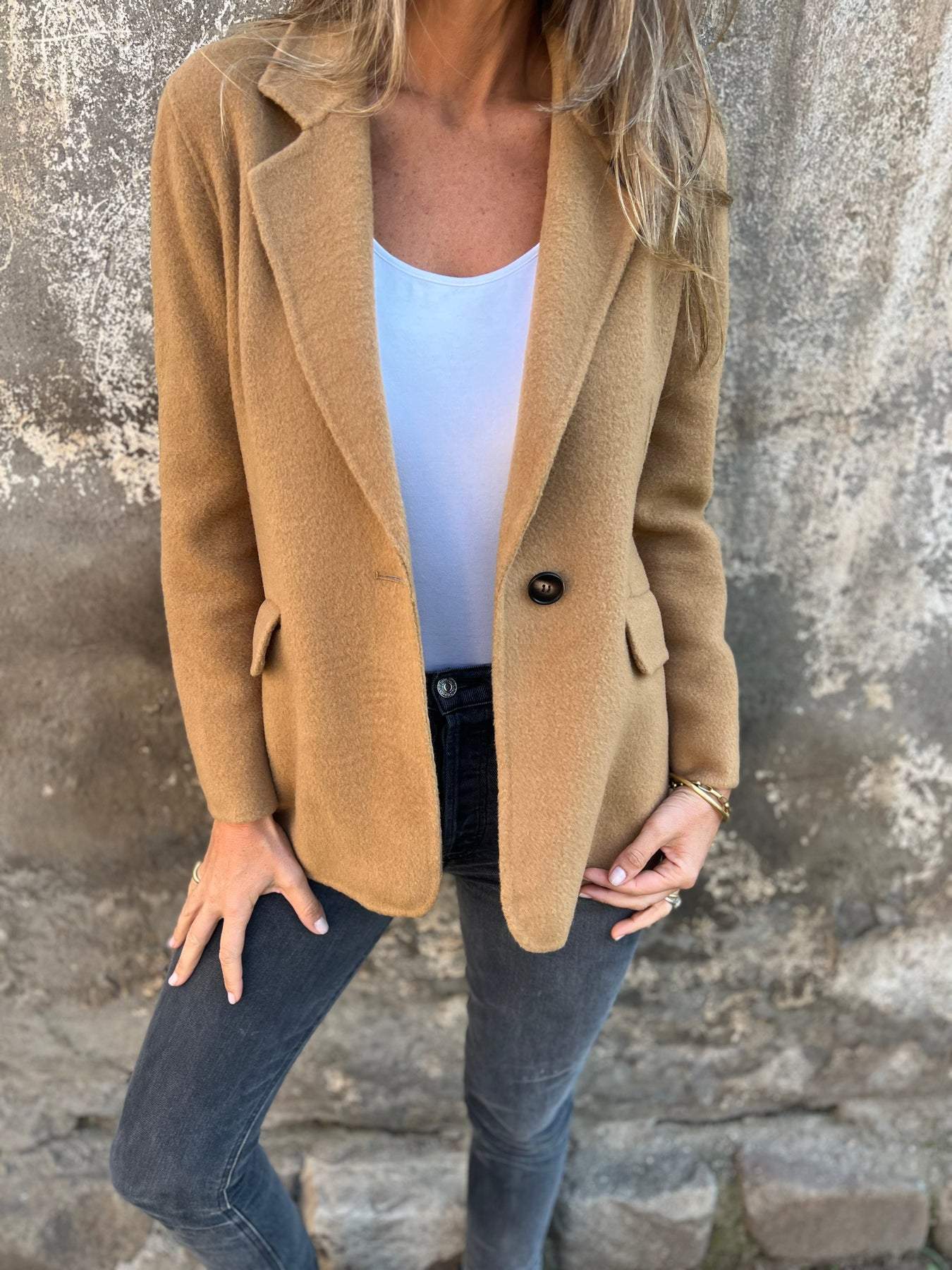 GR | One-button blazer 