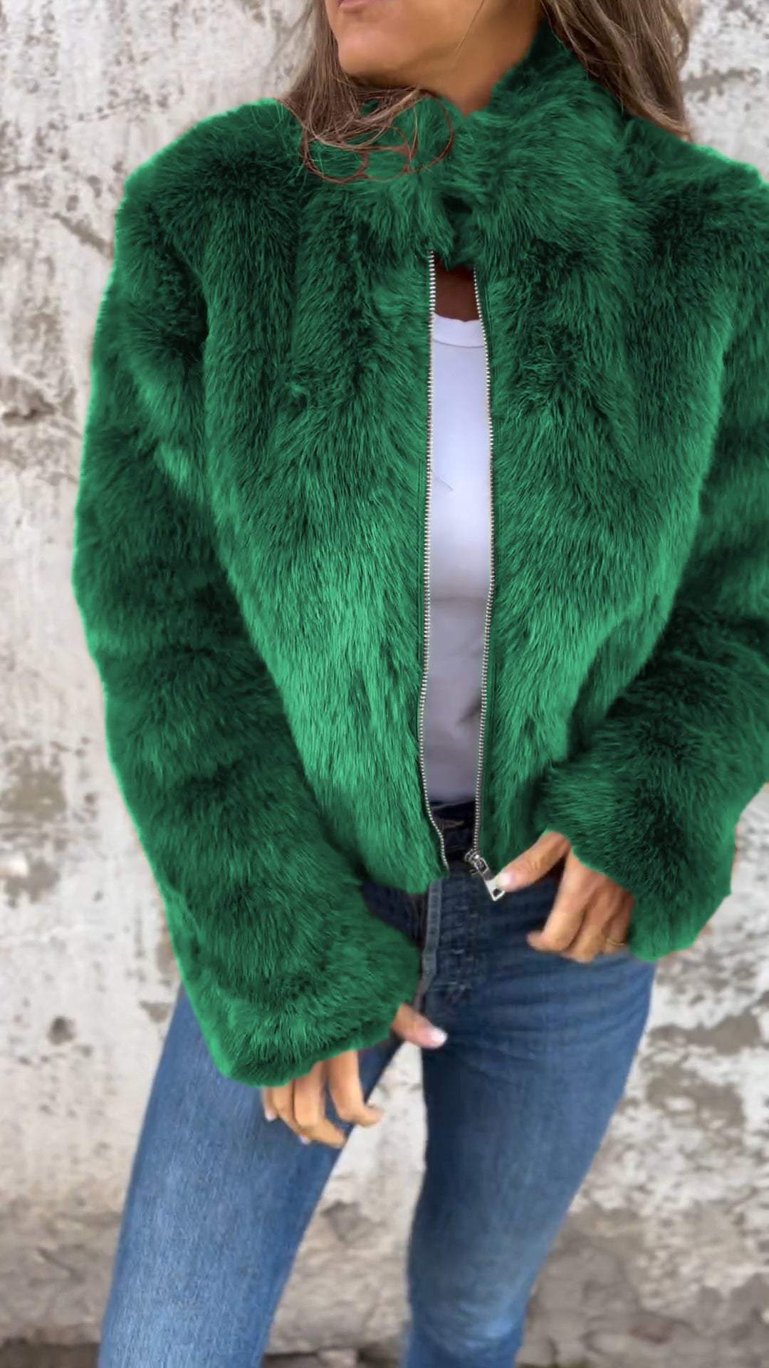 GR | Faux fur jacket