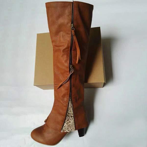 GR - Vintage high heel boots with chunky heels