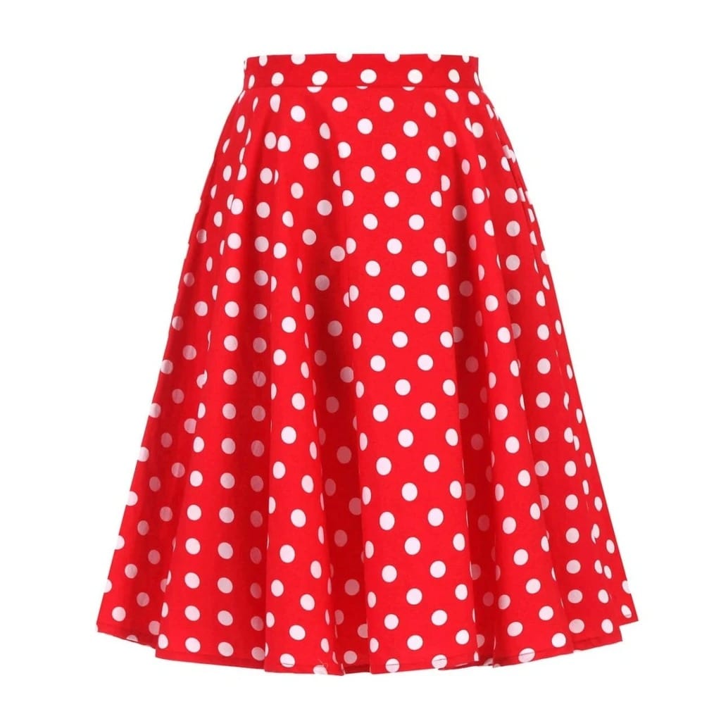 GR | Vintage Rock Red White Polka Dots