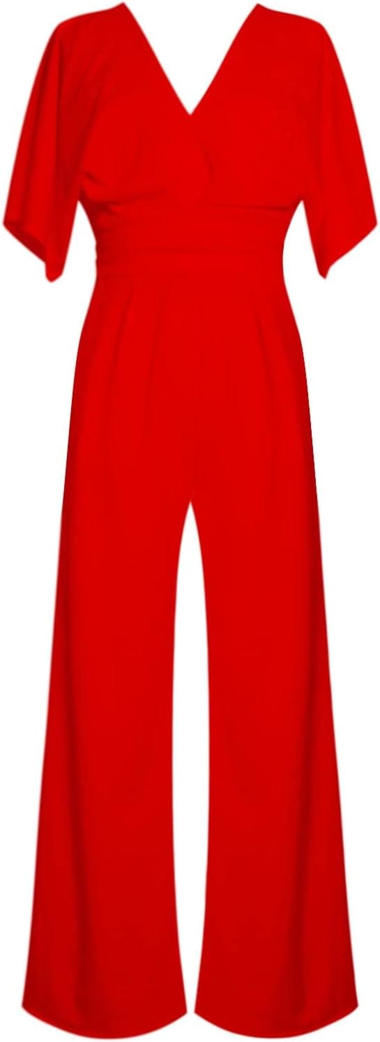 Elegant V-neck jumpsuit