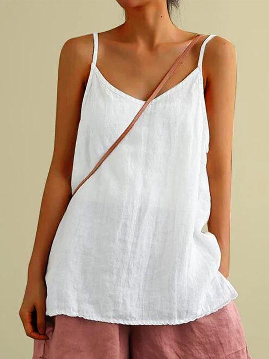 GR | Airy linen long top for women