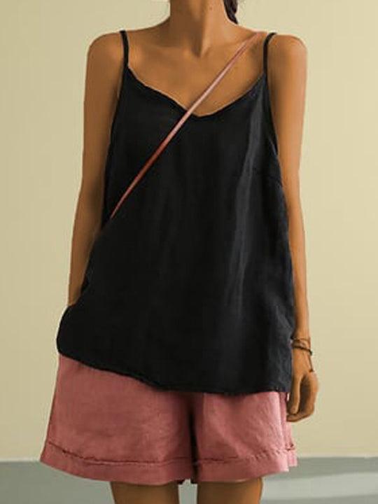 GR | Airy linen long top for women