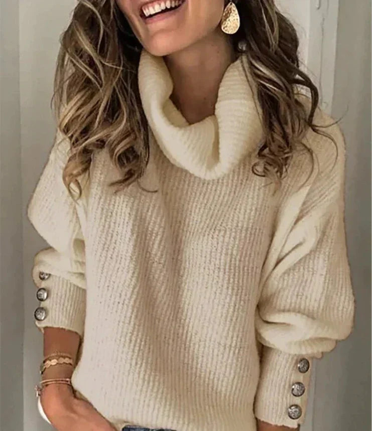 GR | Oversized Warme Damen Rollkragenpullover