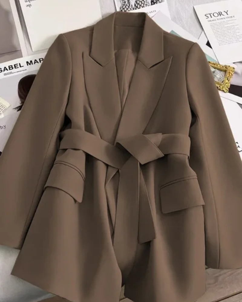 GR | Women's Classic Trench Coat Black Jacket
