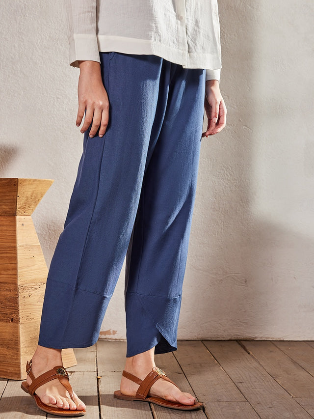 GR | Bequeme Weite Leinenhose für Damen