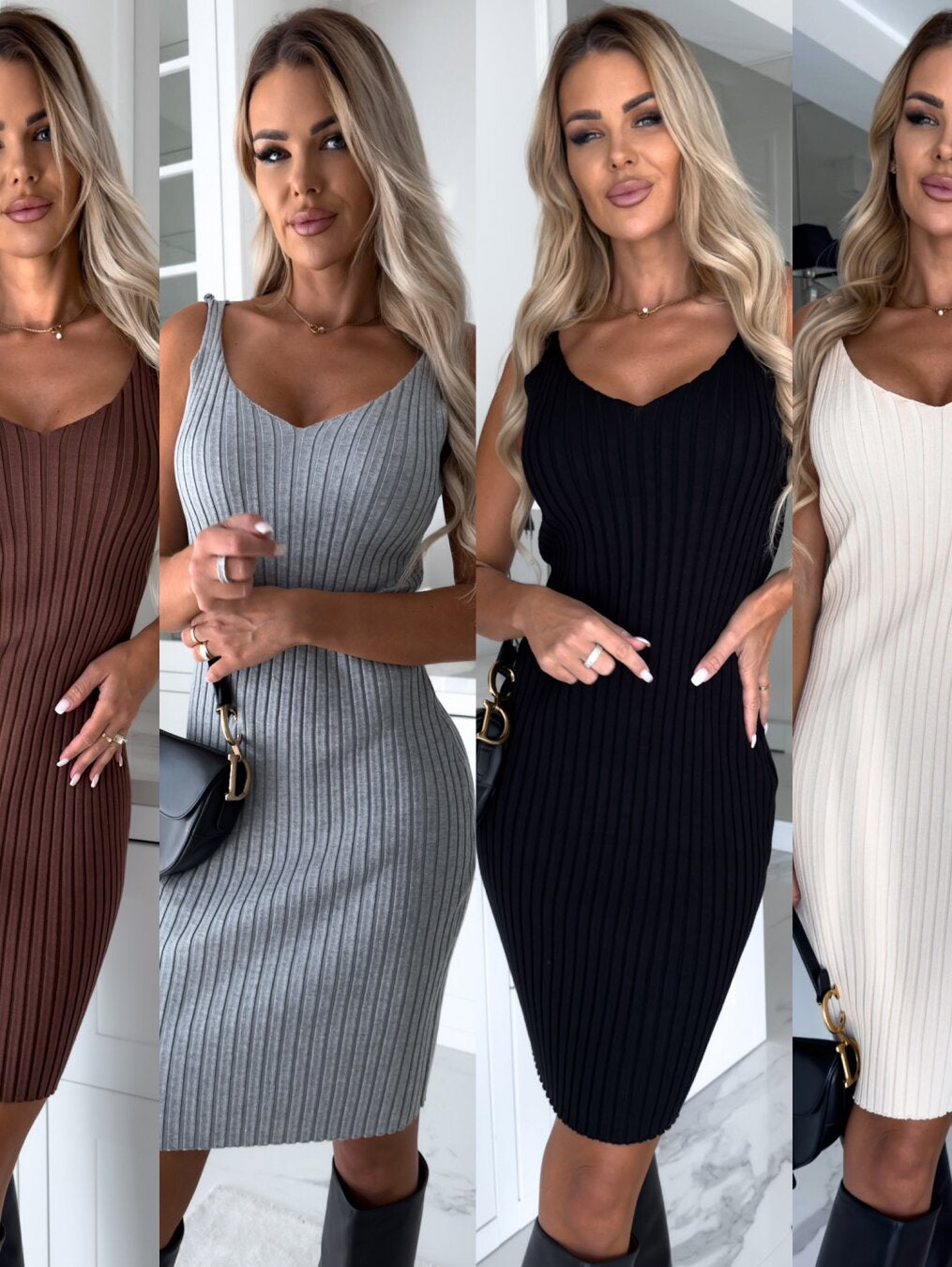 GR - Sleeveless dress with matching sweater