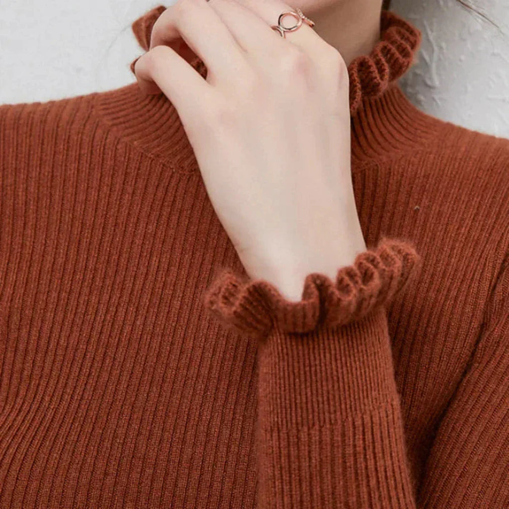 GR | Women's knitted sweater with collar