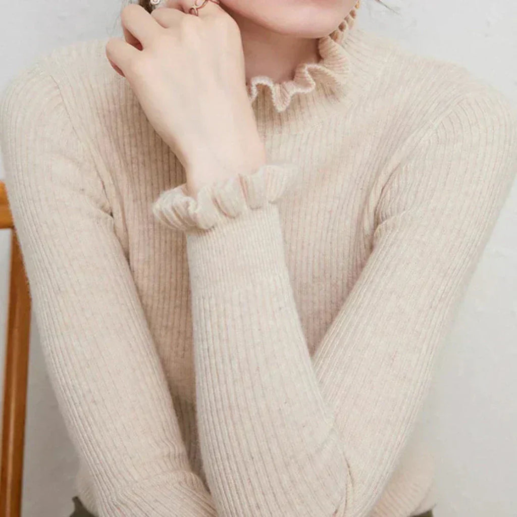GR | Women's knitted sweater with collar