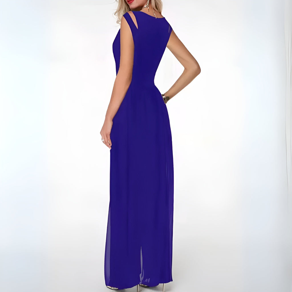 GR | Jumpsuit - Chiffon - Sleeveless - Elegant style for special occasions