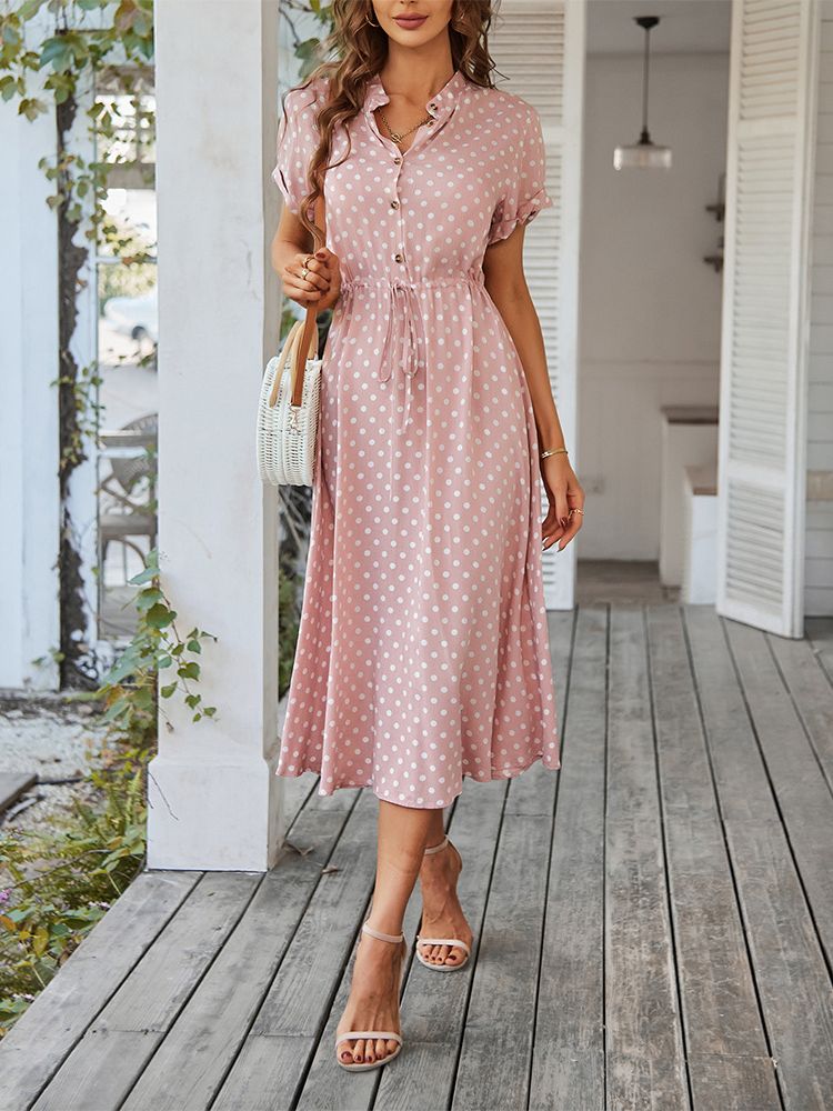 GR | Damen Ballmuster Kleid