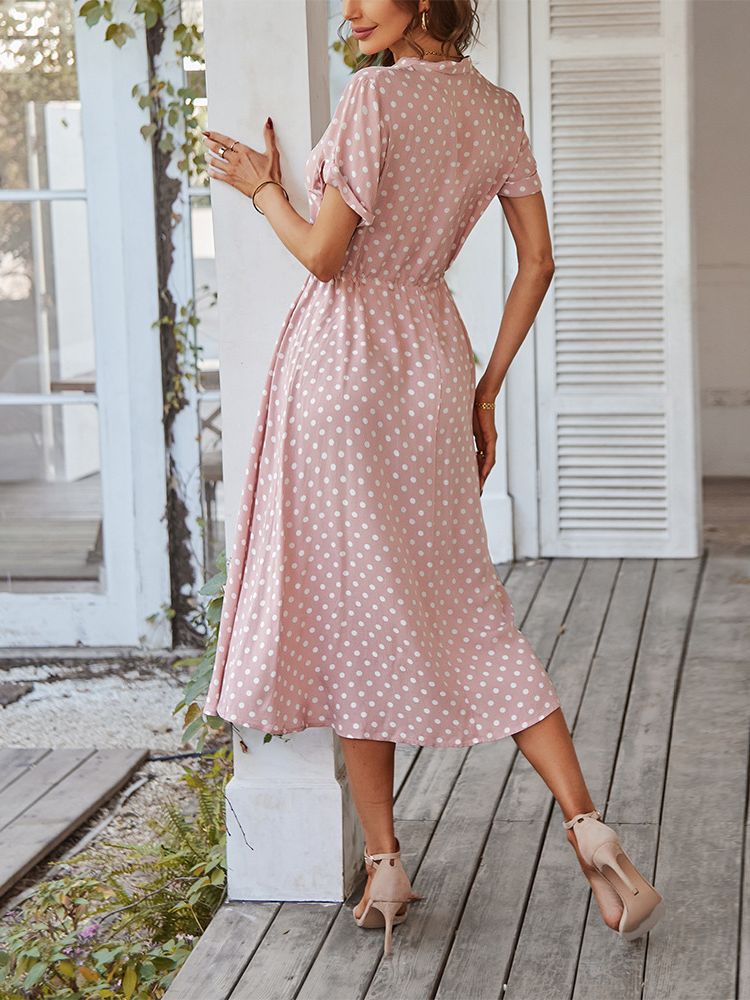 GR | Damen Ballmuster Kleid
