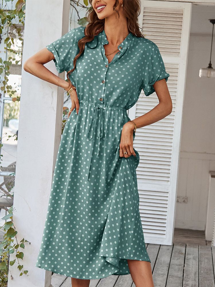 GR | Damen Ballmuster Kleid