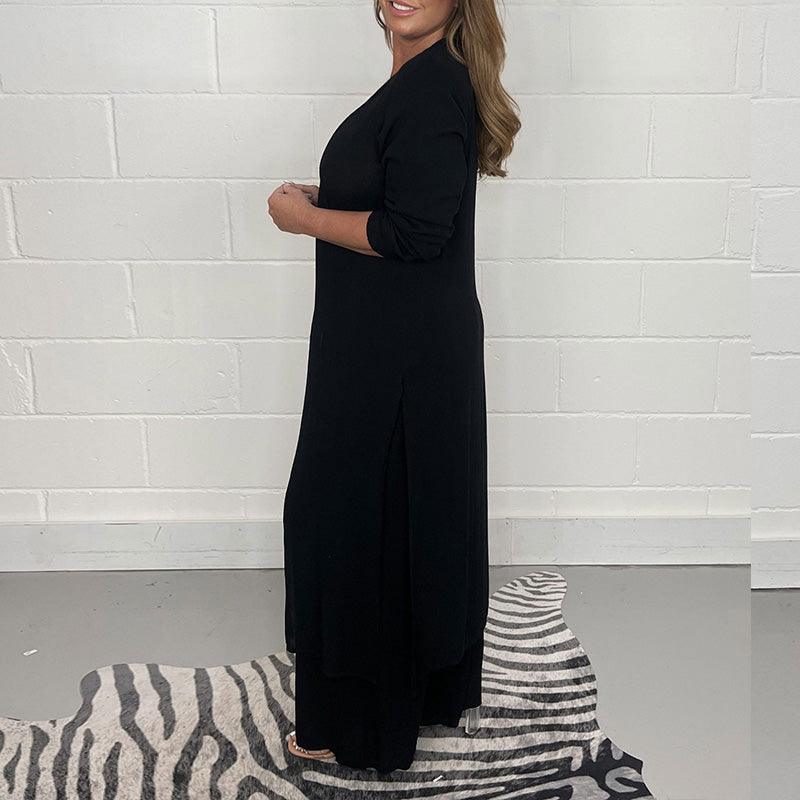 GR | Set consisting of a long top and matching trousers for leisure