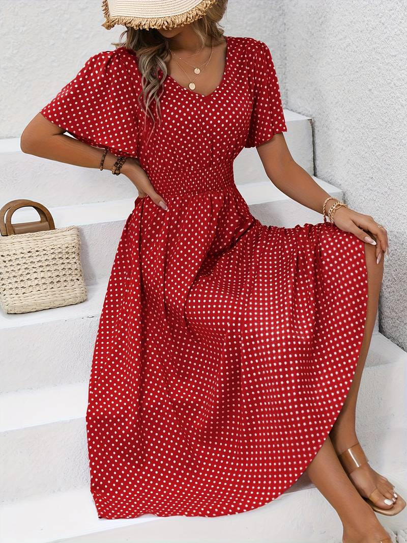 GR | Luftiges Midi Sommerkleid Schick