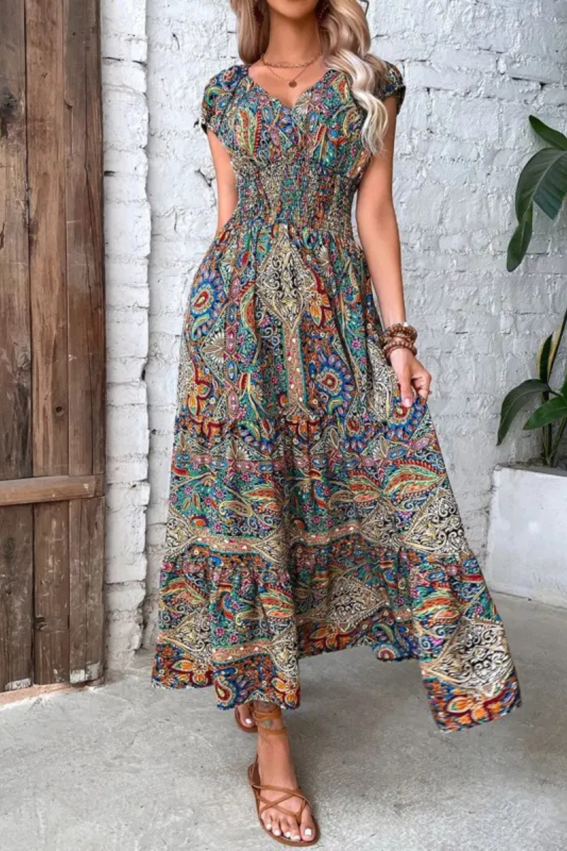 GR | Luftiges Sommerkleid Leicht Midi