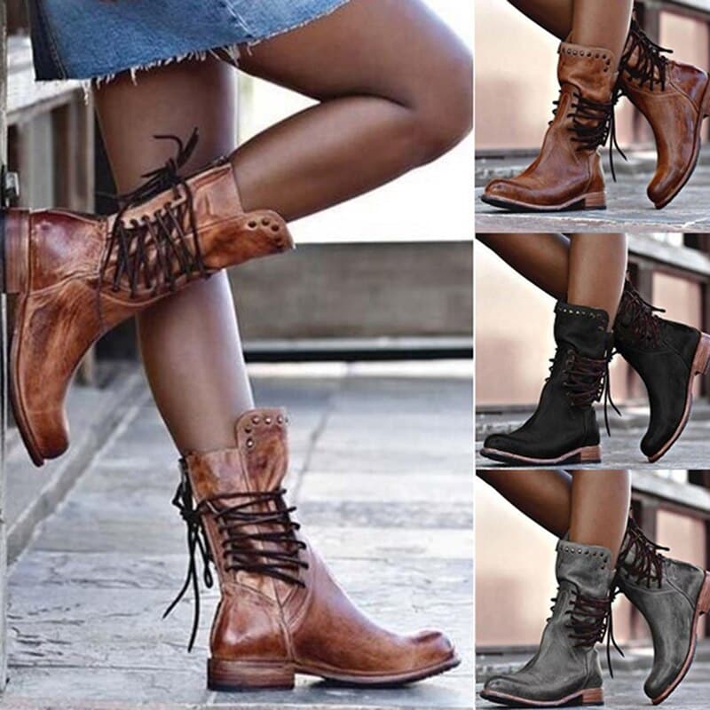 GR | Stylish leather boots for women 