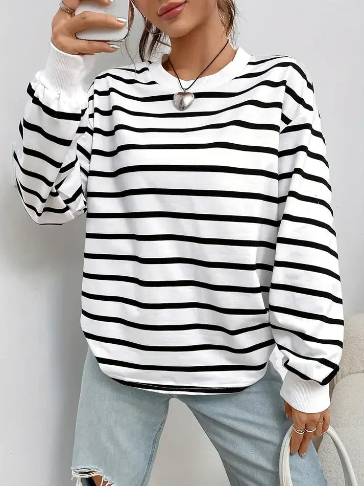 GR | Striped Sweatshirt for Women