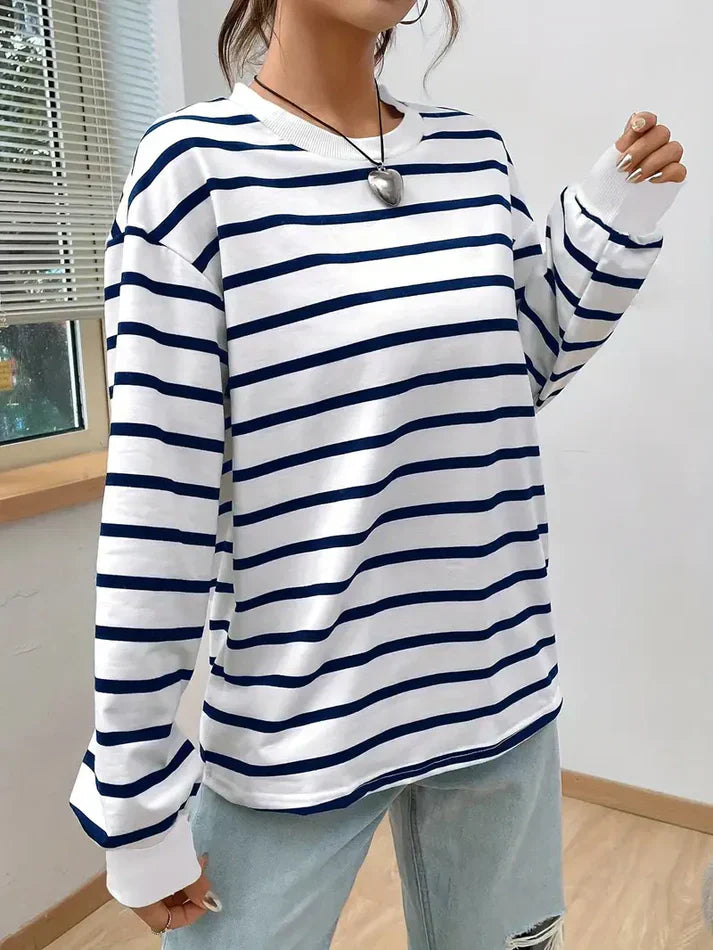 GR | Striped Sweatshirt for Women