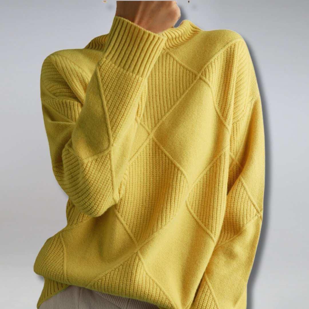 GR | Luxury Women's Cashmere Turtleneck Sweater for Warmth and Elegance