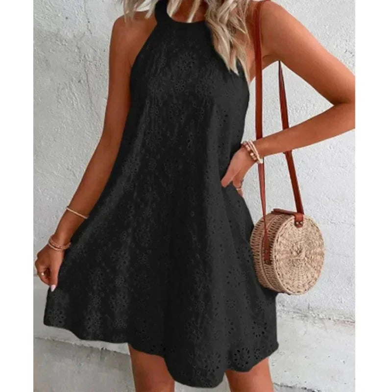 GR | Lässig Mini Kleid Ärmellos