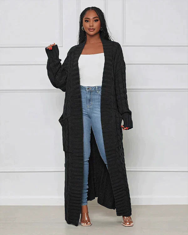 GR Cardigan | Stilvolle, trendige übergroße gestrickte Weste für Damen