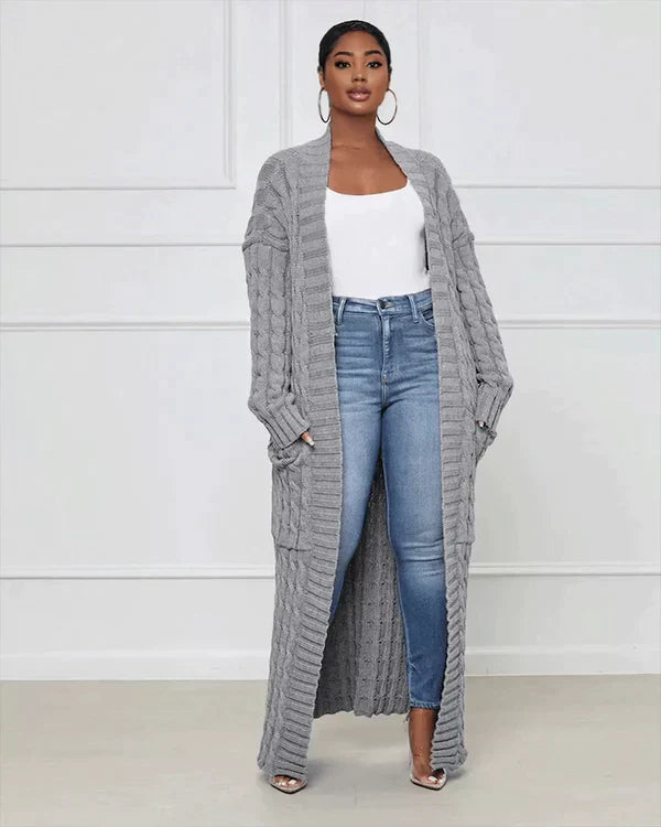 GR Cardigan | Stilvolle, trendige übergroße gestrickte Weste für Damen