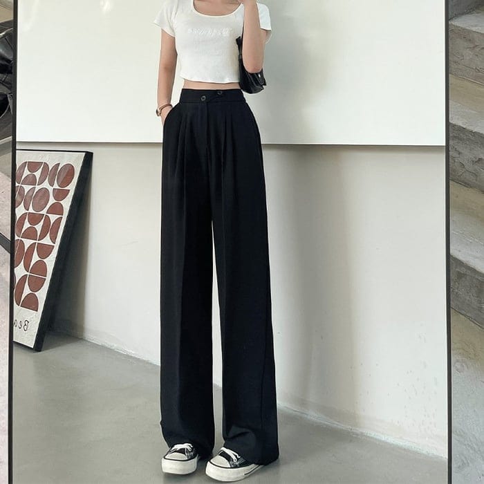 GR – Damen-Hose aus Seide mit weitem Bein – leicht, atmungsaktiv, knitterfrei, bequem und aus hochwertigem Stoff