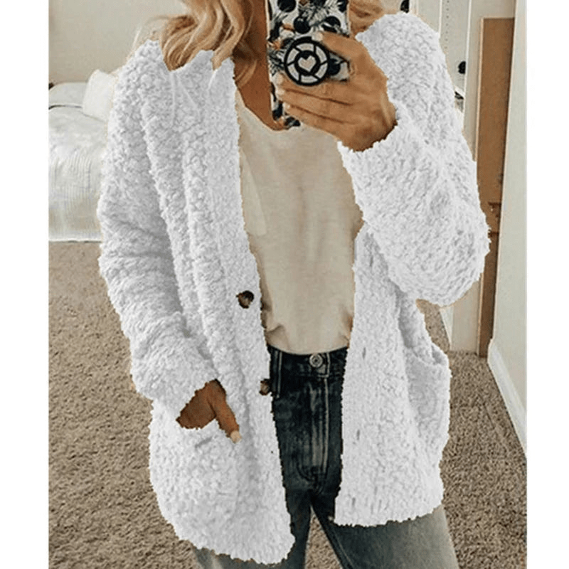 GR | Weicher Strickjacke Warmer Damenpullover Flauschiges Design