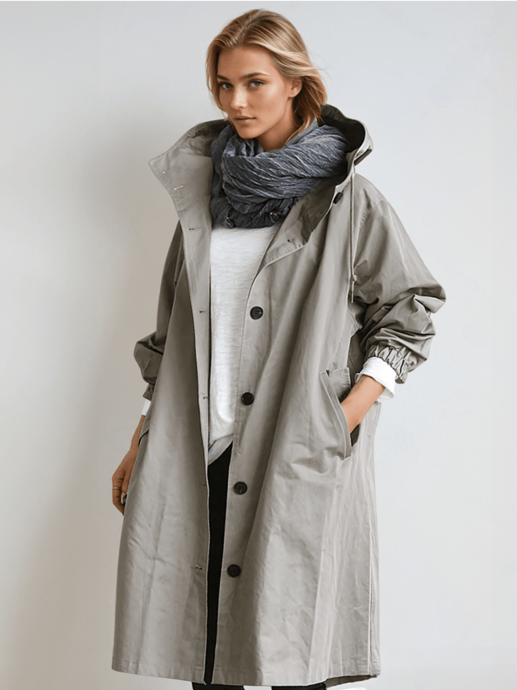 GR | Water-repellent trench coat