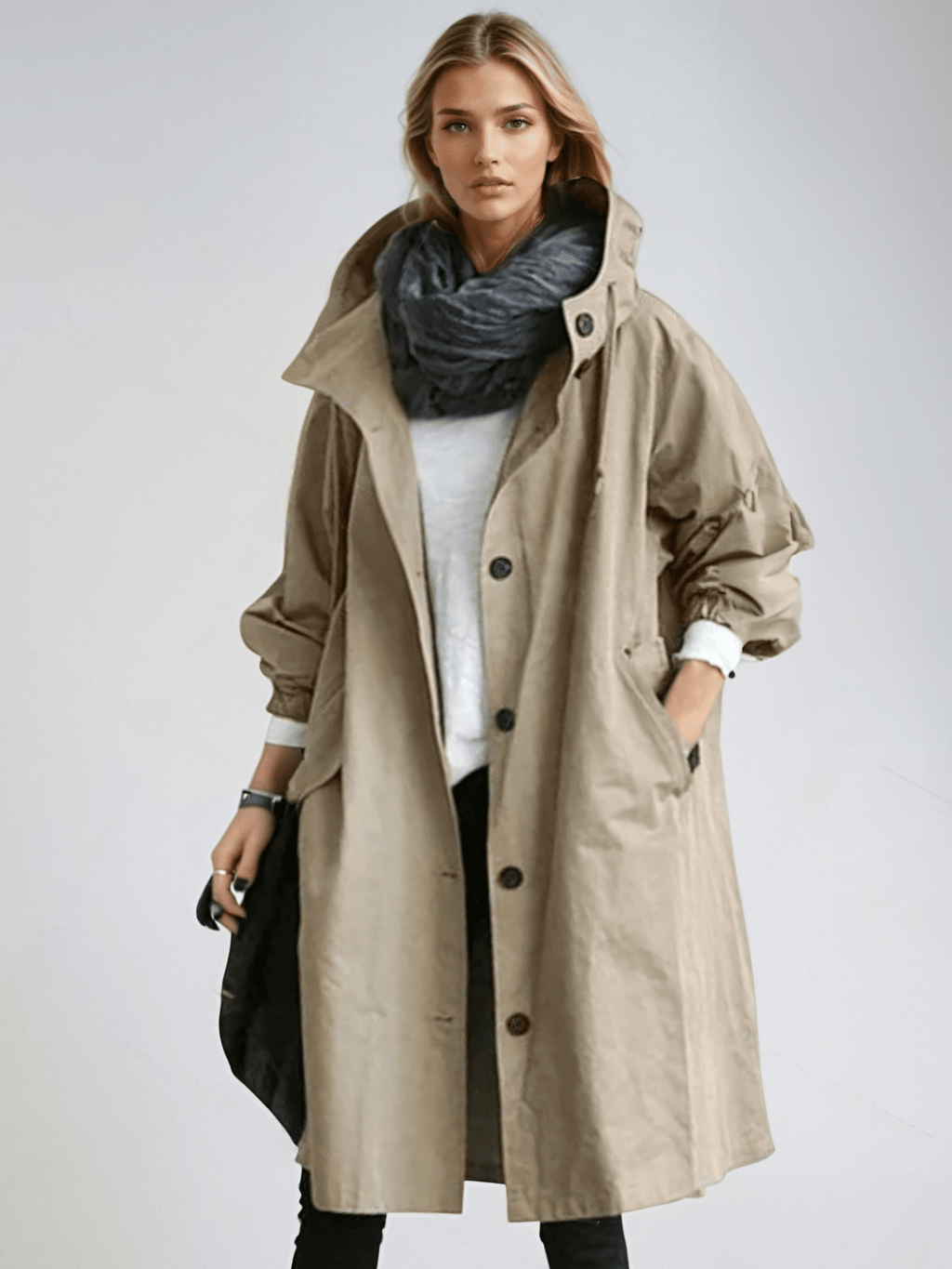 GR | Water-repellent trench coat