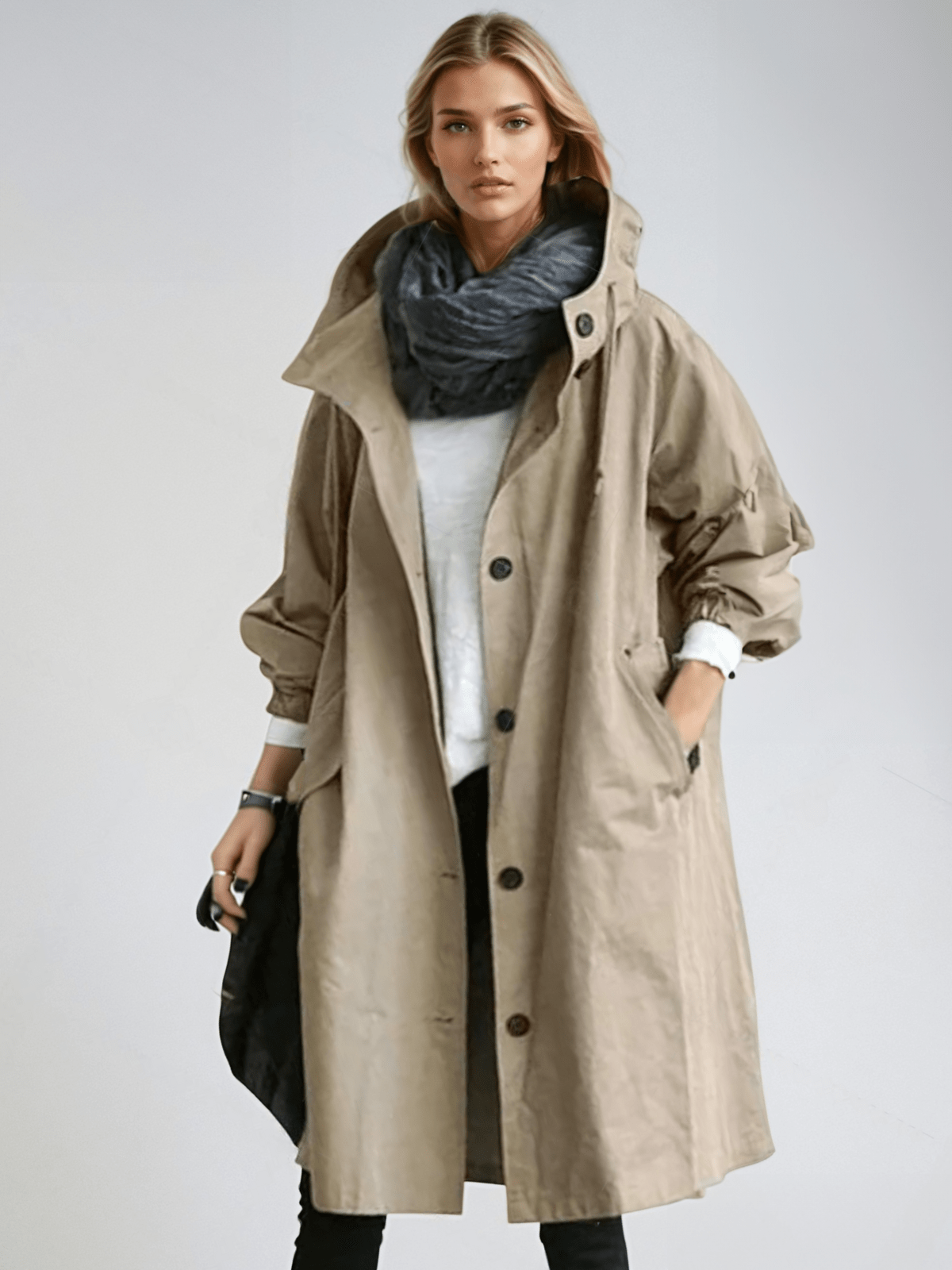 GR | Water-repellent trench coat