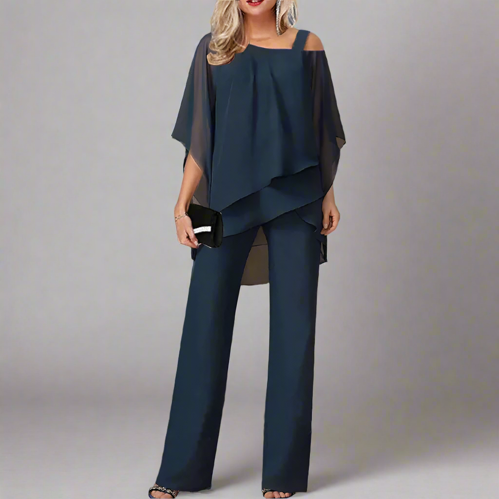 GR | Chiffon Set for Women - Elegant Set for Festive Evenings