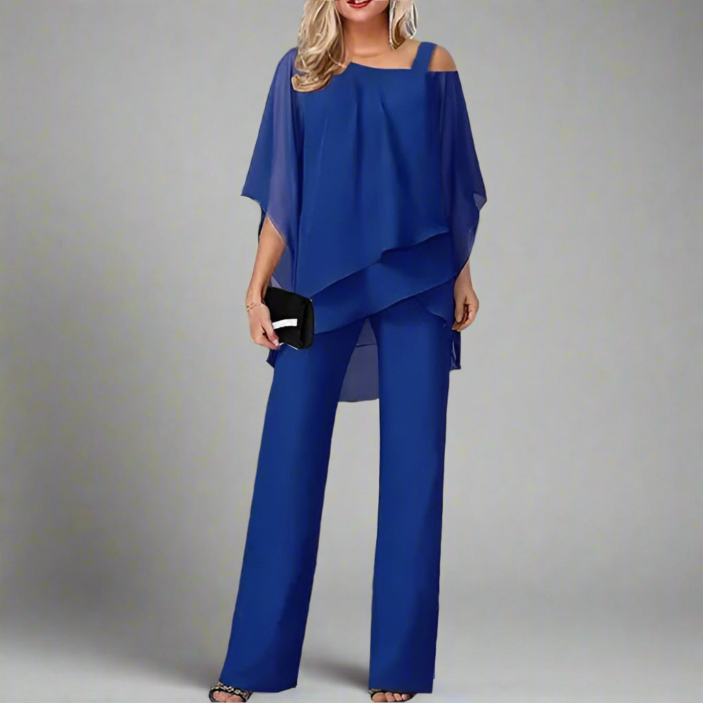 GR | Chiffon Set for Women - Elegant Set for Festive Evenings