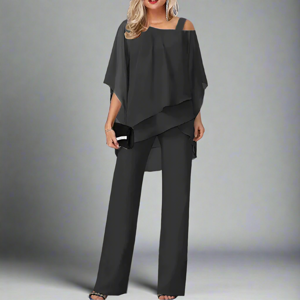 GR | Chiffon Set for Women - Elegant Set for Festive Evenings
