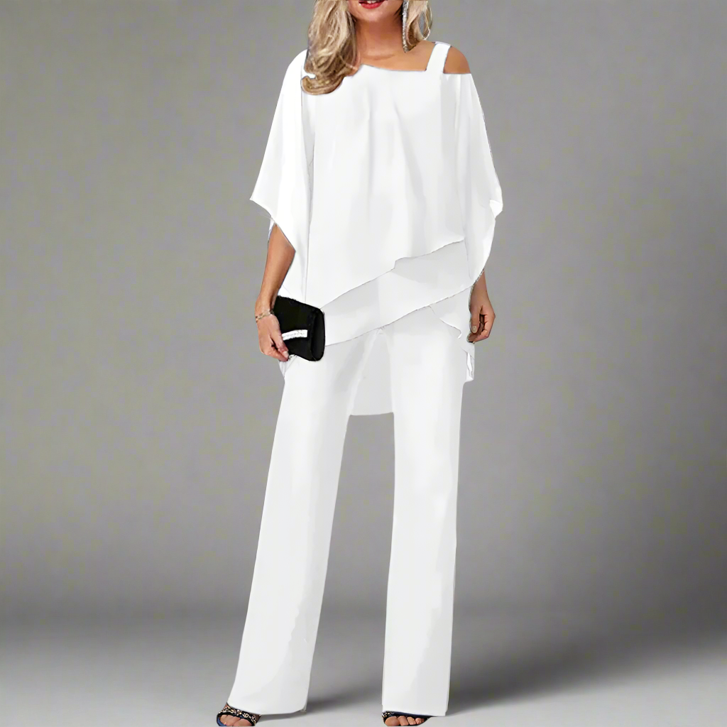 GR | Chiffon Set for Women - Elegant Set for Festive Evenings