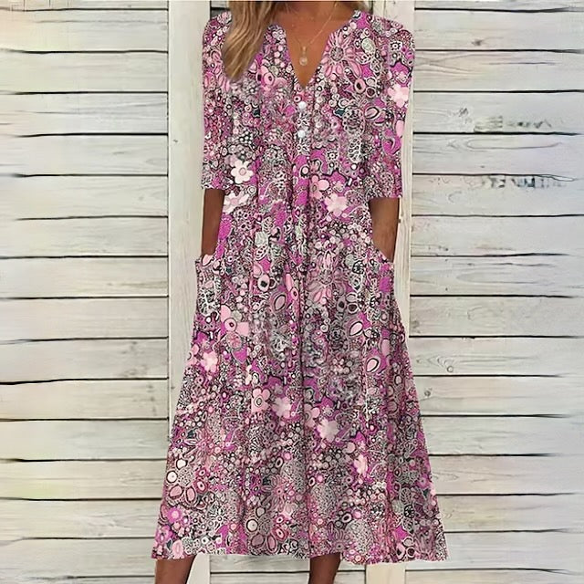 GR | Floral dress for fresh spring
