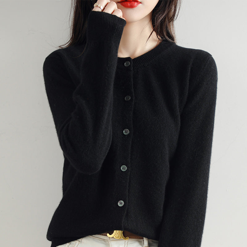 GR | Kuschelige Strickjacke mit feinem Muster