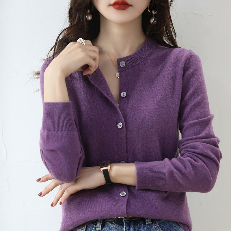 GR | Kuschelige Strickjacke mit feinem Muster