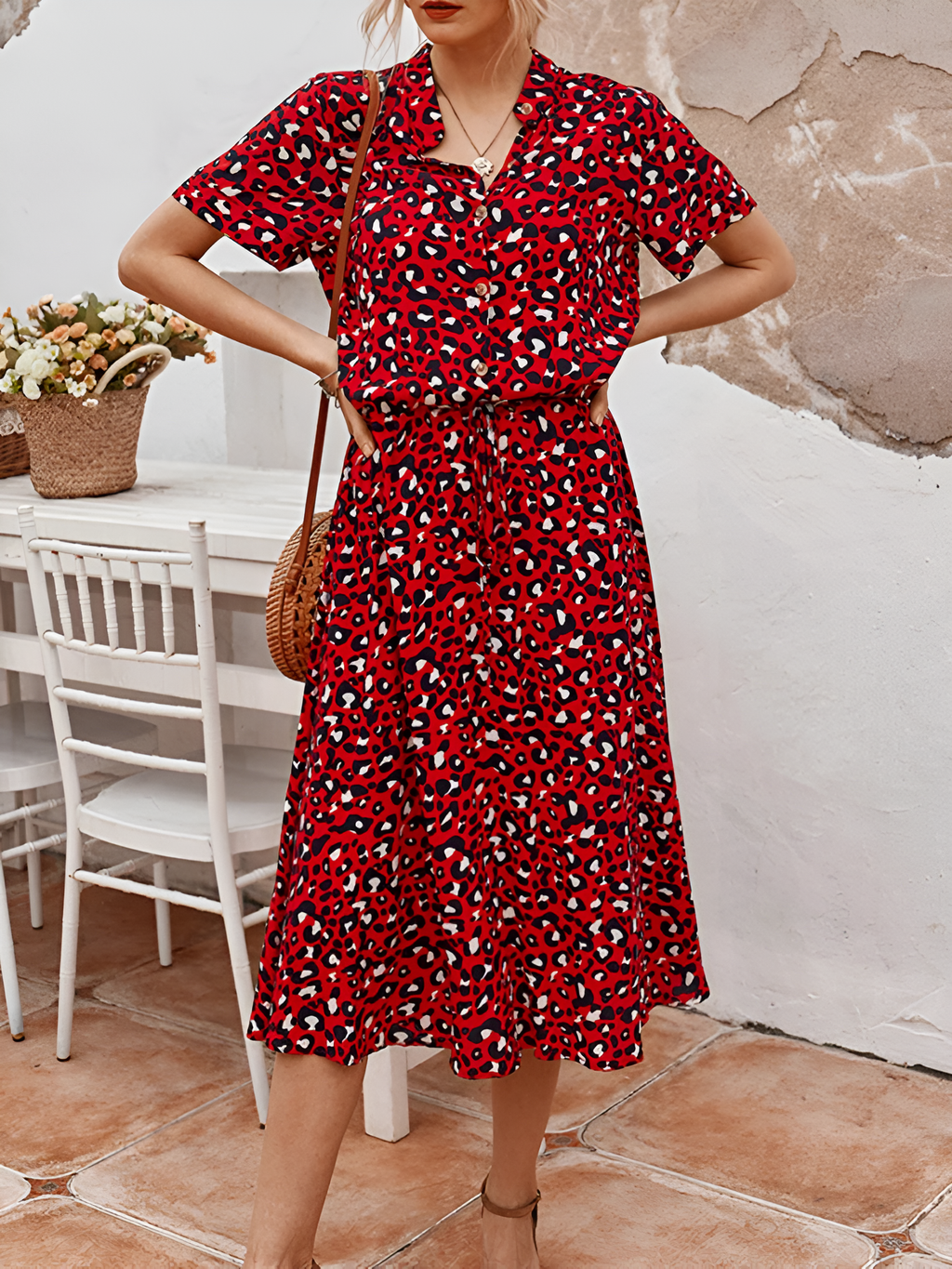 GR | Flattering Bohemian Inspired Design Dress