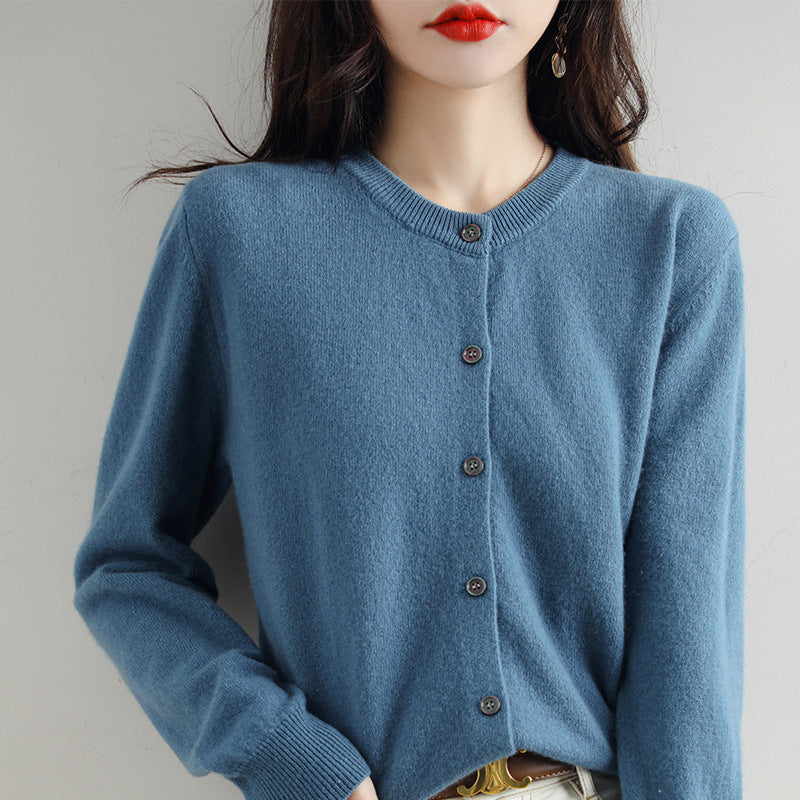 GR | Kuschelige Strickjacke mit feinem Muster