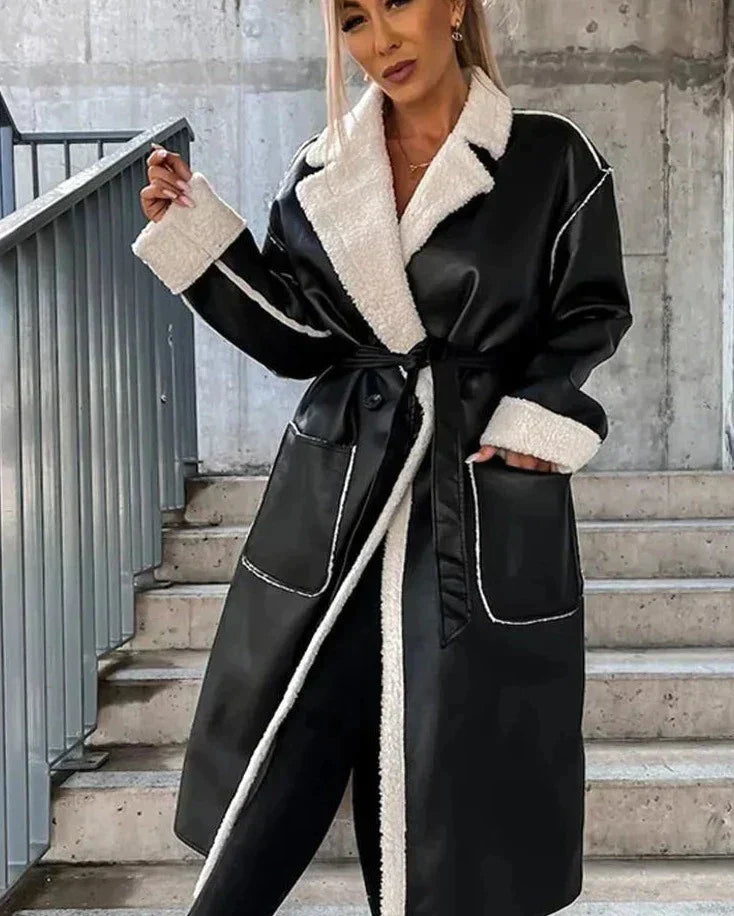 leather jacket with pockets
