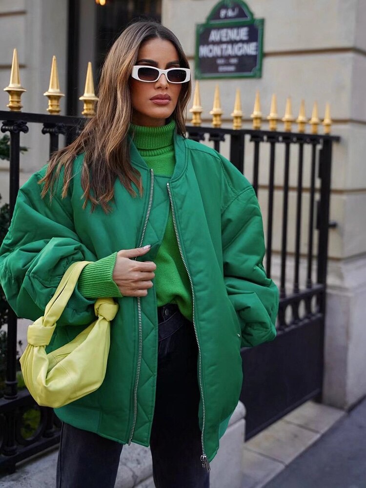 GR | Oversized bomber jacket for women