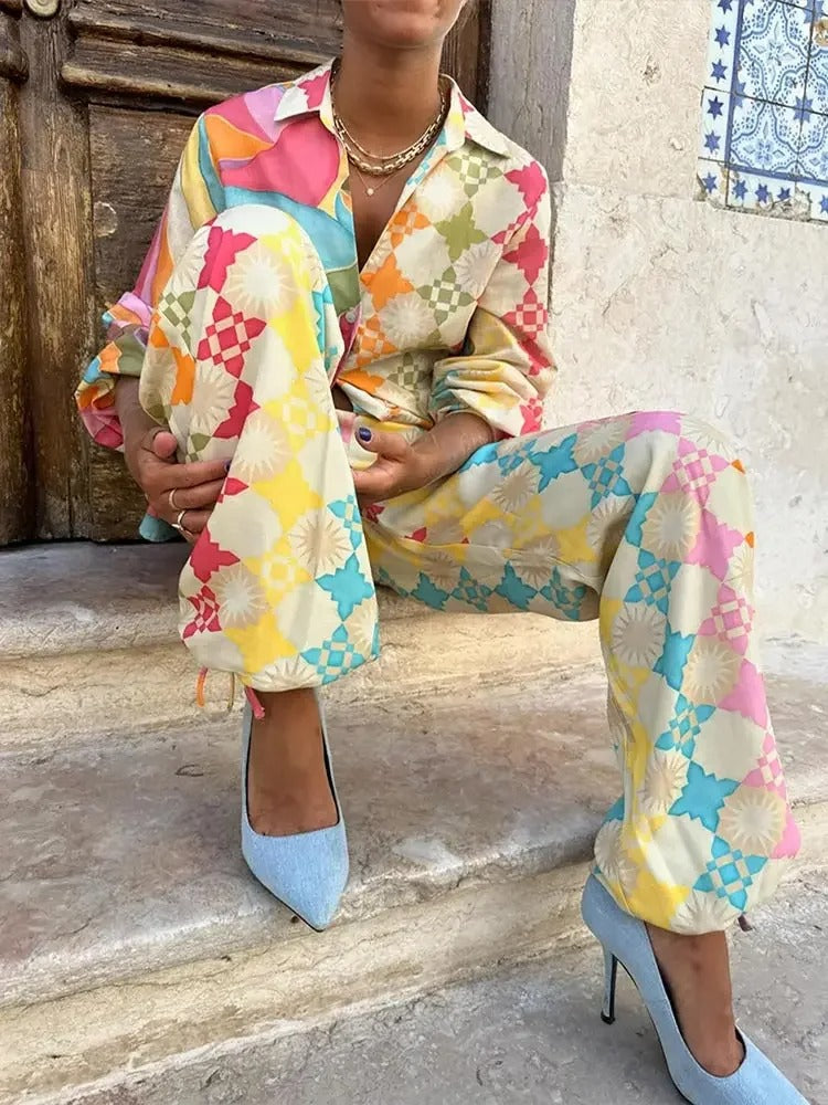 GR | Colorful Geometric Set for Women