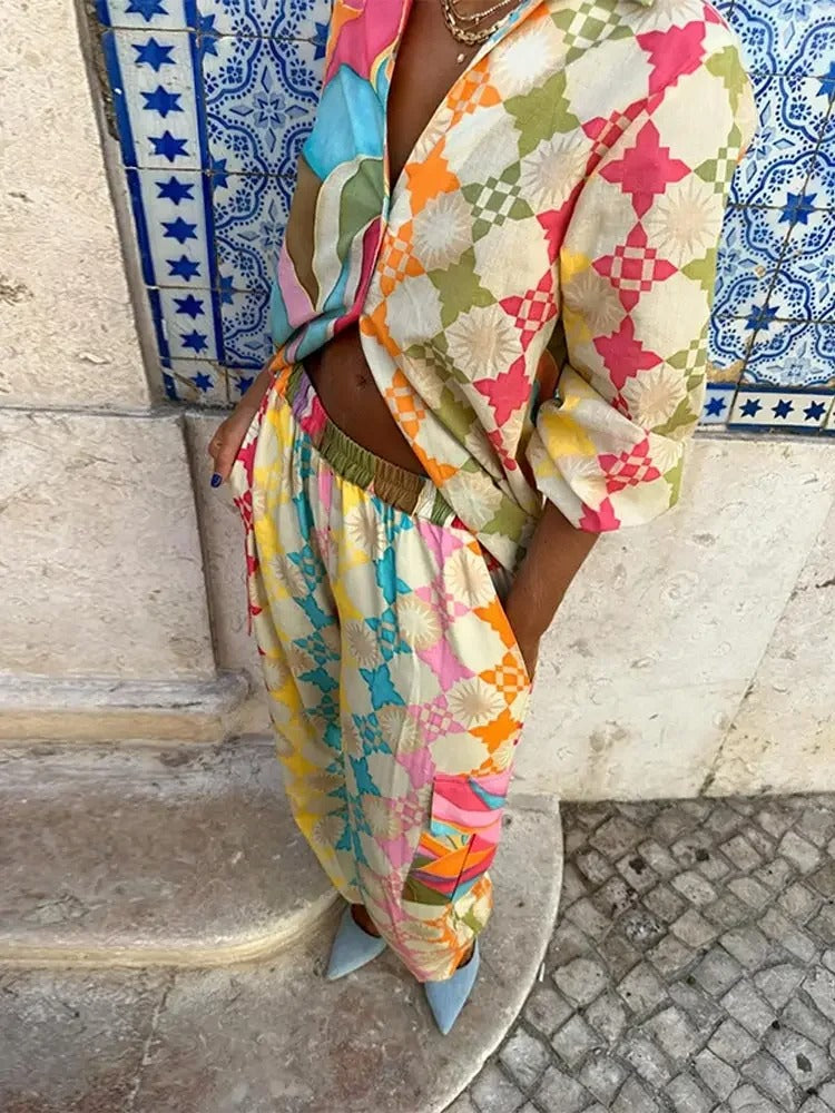 GR | Colorful Geometric Set for Women