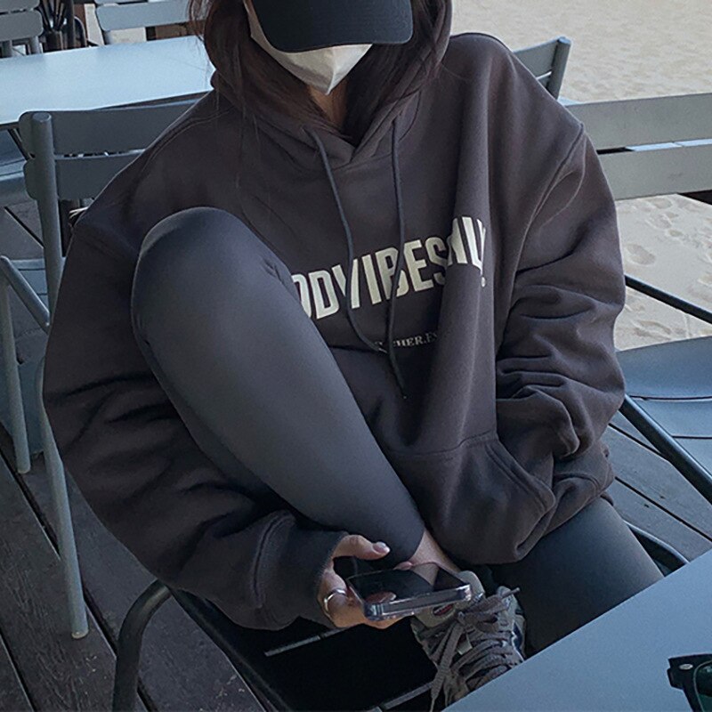 GR | Hoodie Bequemes Oversized Sweatshirt für Damen