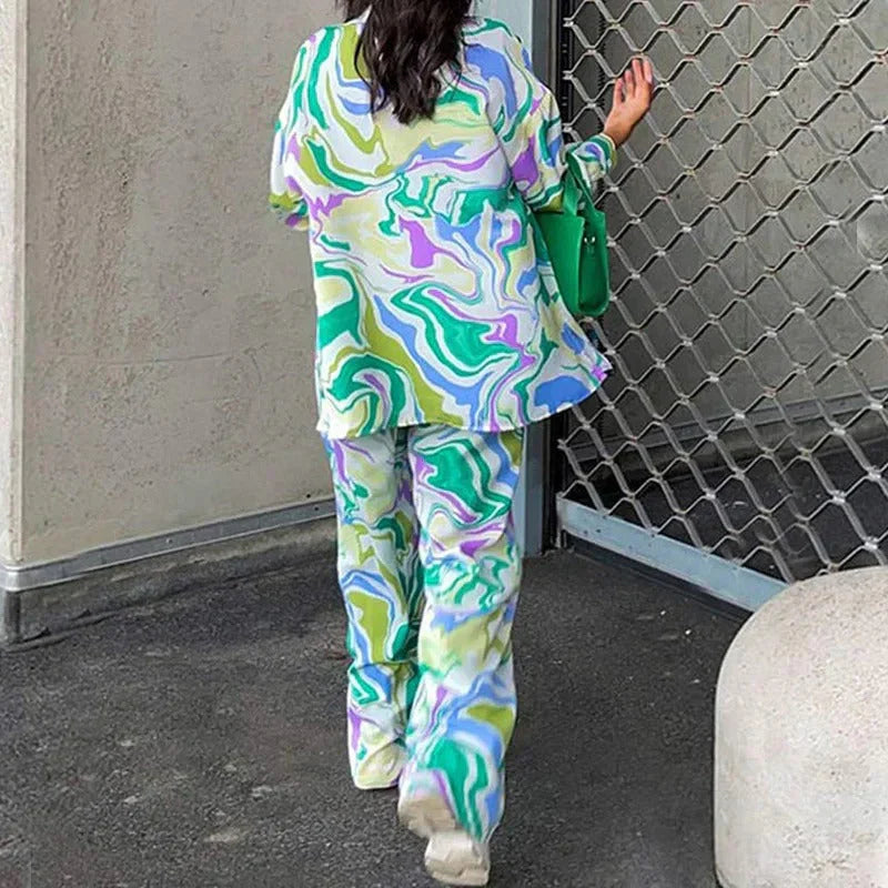 GR | Vibrant Printed Two-Piece Set